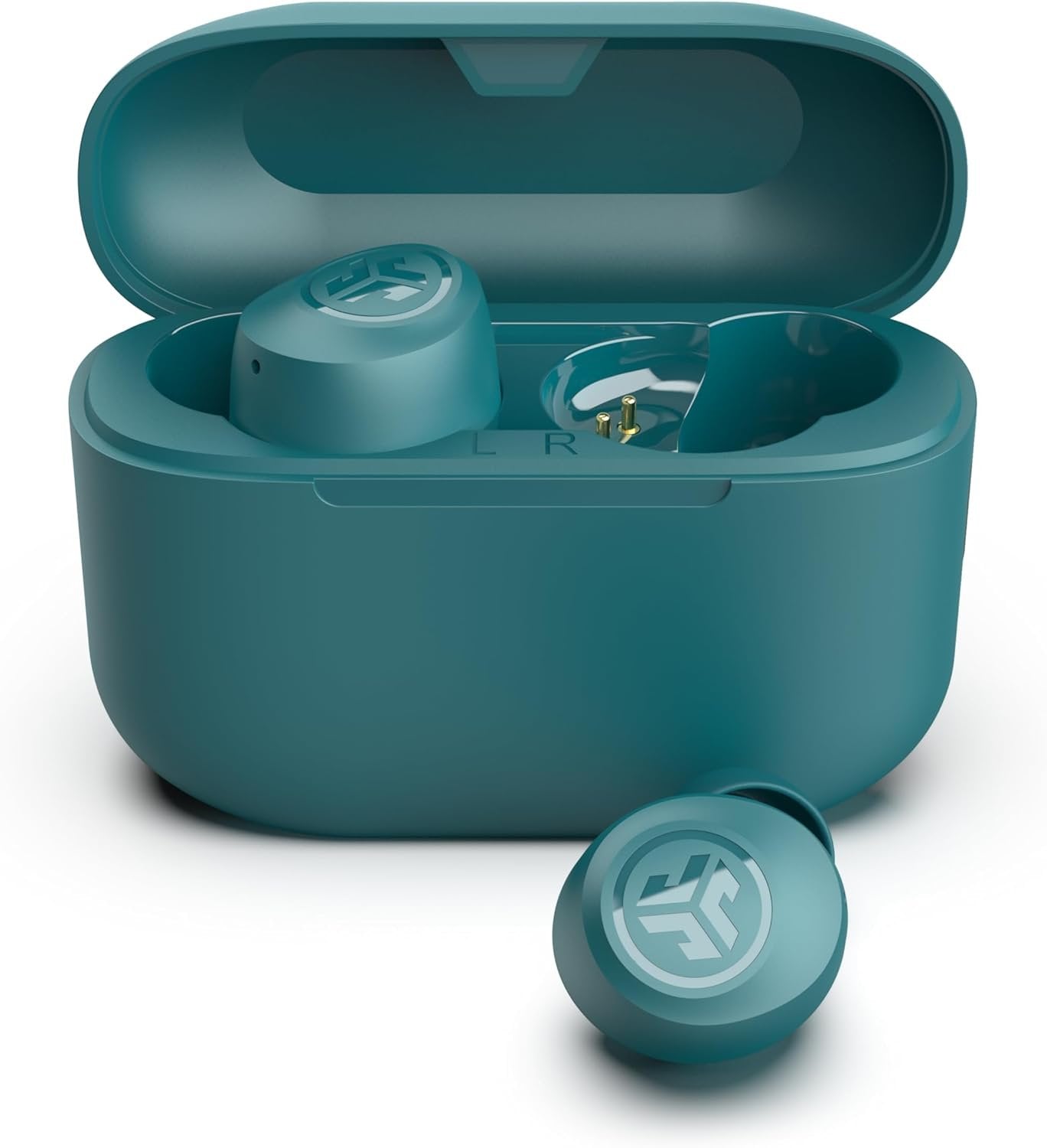 JLab Go Air Pop True Wireless Bluetooth Earbuds & Charging Case - Teal, Dual Connect, IPX4 Sweat Resistance, Bluetooth 5 Connection, 3 EQ Sound Settings Signature, Balanced, Bass Boost
