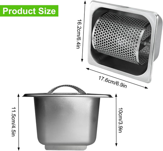 Butter Roller Belt with Stand, Butter Roller Tool, Stainless Steel Rotary Buttering Tool, Kitchen Gadgets for Shop Kitchen Cornbread Steaks