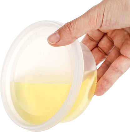 Lawei 80 Pack Plastic Deli Food Containers with Lids - 8 Oz Food Storage Containers Freezer Deli Cups for Soup, Party Supplies, Meal Prep and Portion Control