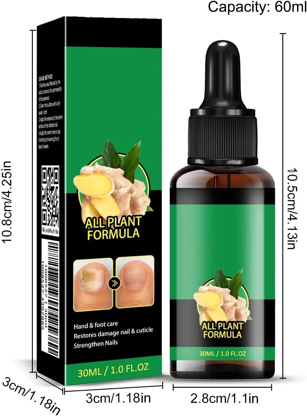 Mimoqk Organic Nail Growth Oil, 60 ml Portatile Strengthener, Professional Cuticle Care Solution, Toenail Repair Liquid, Repairing and Thickening Formula for Healthy Nails