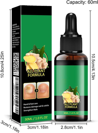 Mimoqk Organic Nail Growth Oil, 60 ml Portatile Strengthener, Professional Cuticle Care Solution, Toenail Repair Liquid, Repairing and Thickening Formula for Healthy Nails
