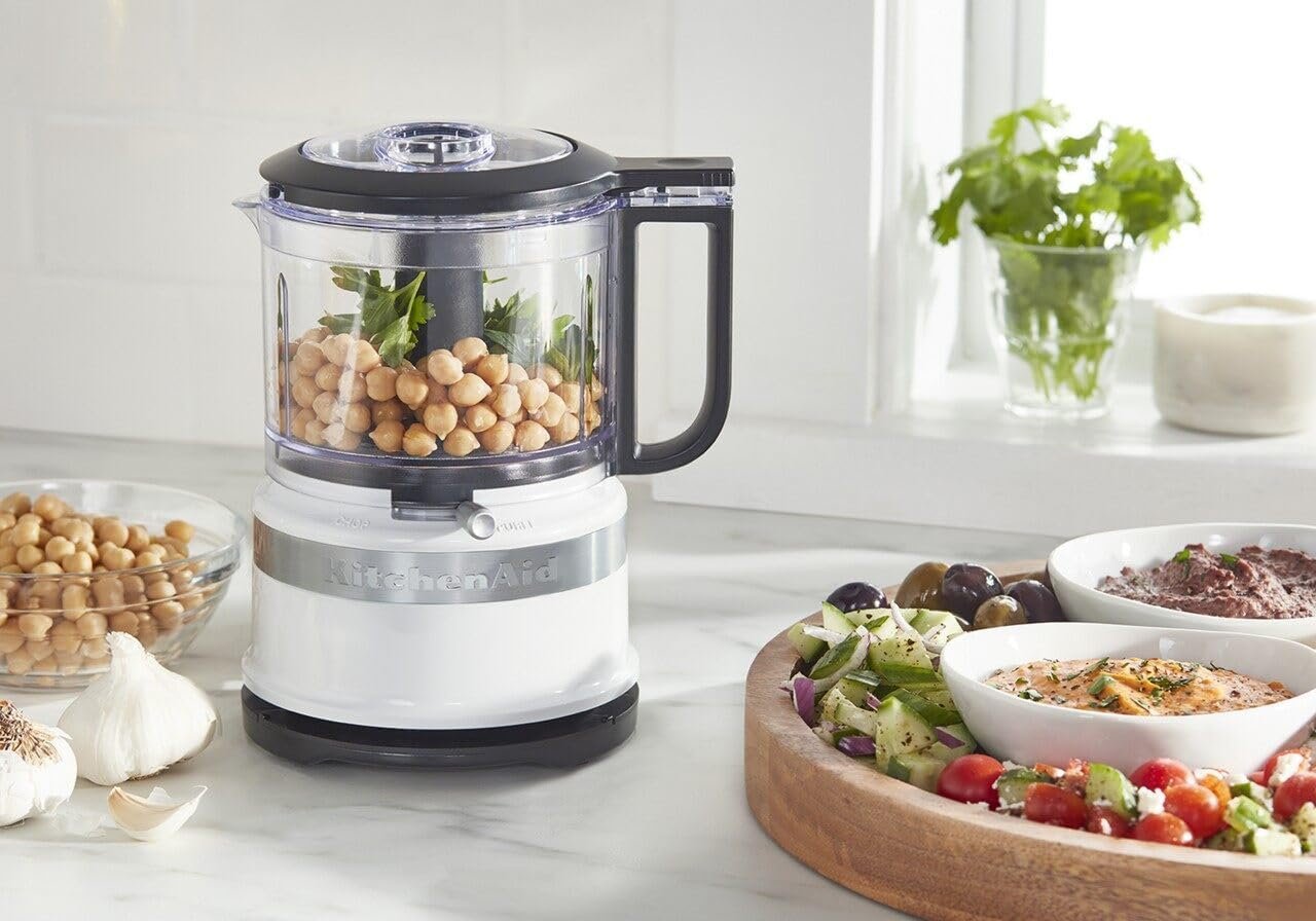 KitchenAid KFC3516WH 3.5 Cup Mini Food Processor, White