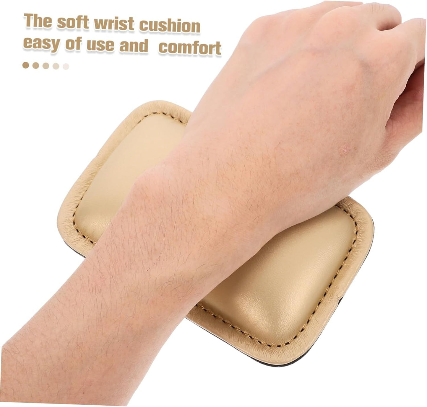 HOODANCOS Ergonomic Mouse Pad Wrist Rest Leather Office Essential Wrist Pillow Smooth Surface Movement