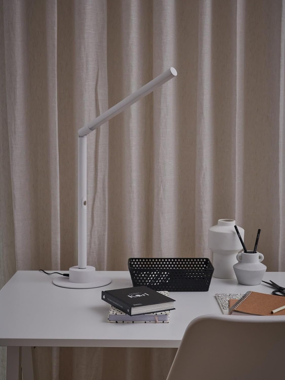 Beacon Lighting Lucci Connect Beam LED Smart Table Lamp in White