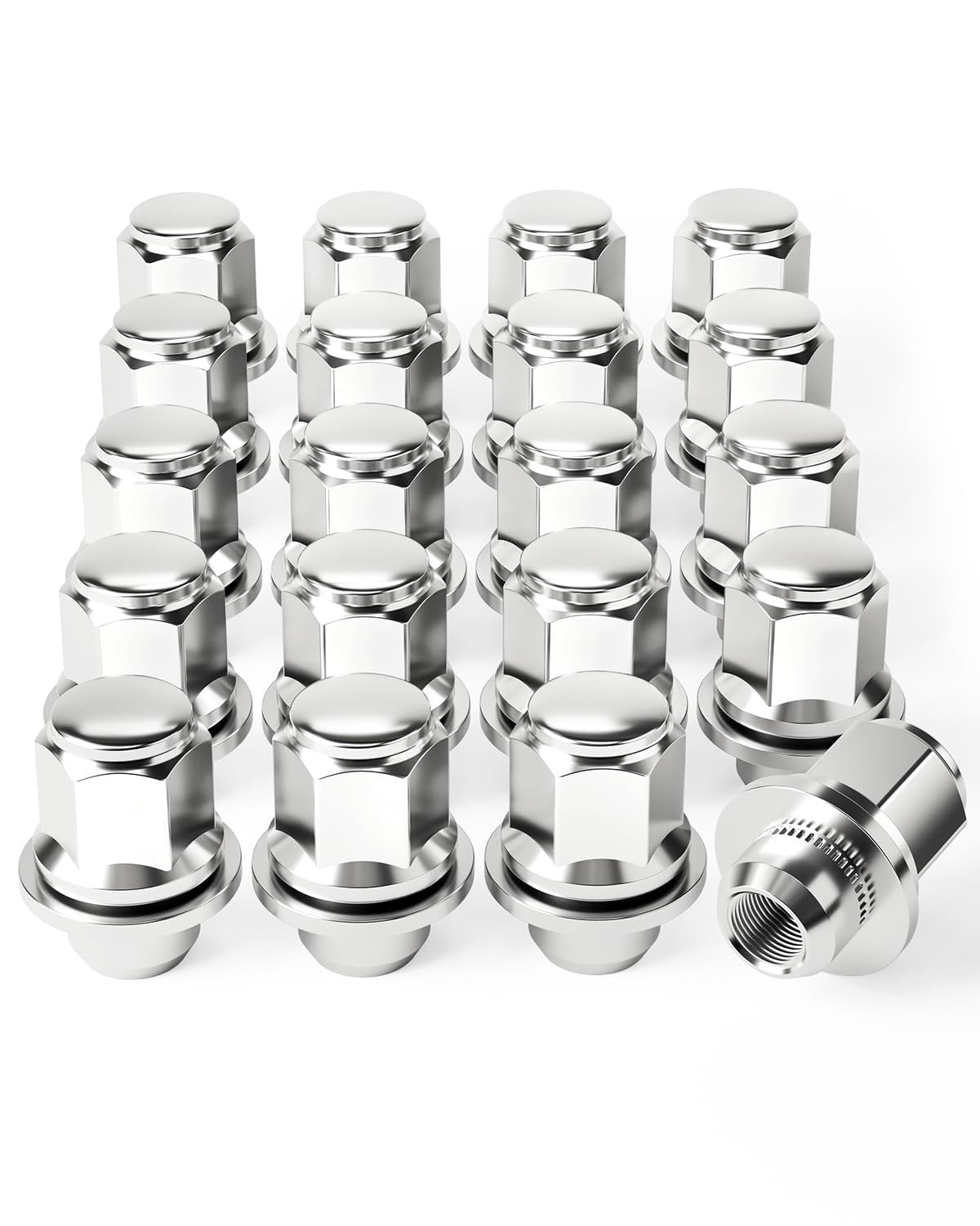 Orion Motor Tech M12x1.5 Lug Nuts, 12x1.5mm Wheel Lug Nuts Compatible with Toyota Avalon Camry Highlander Prius Sienna, Lexus IS300 LFA CT200h HS250h GS450h and More, 20PCS Lug Nut Set with Mag Seat