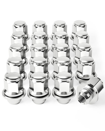 Orion Motor Tech M12x1.5 Lug Nuts, 12x1.5mm Wheel Lug Nuts Compatible with Toyota Avalon Camry Highlander Prius Sienna, Lexus IS300 LFA CT200h HS250h GS450h and More, 20PCS Lug Nut Set with Mag Seat