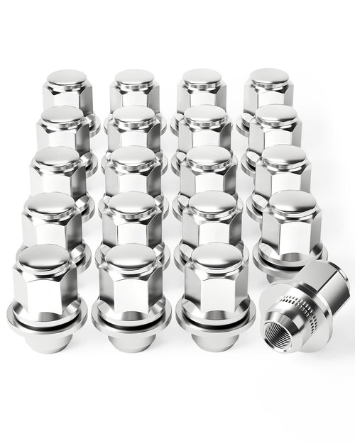 Orion Motor Tech M12x1.5 Lug Nuts, 12x1.5mm Wheel Lug Nuts Compatible with Toyota Avalon Camry Highlander Prius Sienna, Lexus IS300 LFA CT200h HS250h GS450h and More, 20PCS Lug Nut Set with Mag Seat