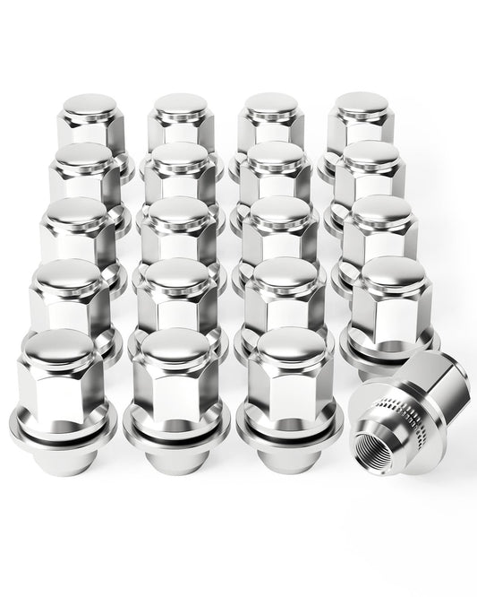 Orion Motor Tech M12x1.5 Lug Nuts, 12x1.5mm Wheel Lug Nuts Compatible with Toyota Avalon Camry Highlander Prius Sienna, Lexus IS300 LFA CT200h HS250h GS450h and More, 20PCS Lug Nut Set with Mag Seat