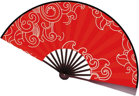 JIEBWCHA Folding Hand Fan - Decorative Folding Fans | Hot Weather Cooling Tools, Vintage Chinese Role-Play Props for Carnival Holiday