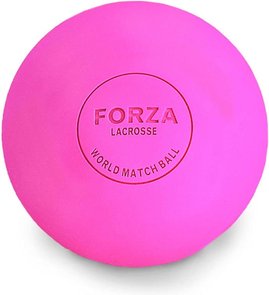 FORZA Lacrosse Relief Massage Balls - Foot Massager & Back Massager Lacrosse Balls | Muscle Massager for Pain Relief | Deep Tissue Massager for Muscle Recovery (Pink, Pack of 1)