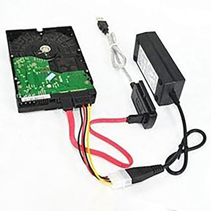 tunghey SATA/PATA/IDE Drive to USB 2.0 Adapter Converter Cable for Hard Drive Disk HDD 2.5" 3.5", Compatible with USB 1.1/2.0/3.0, with External AC Power Adapter Included