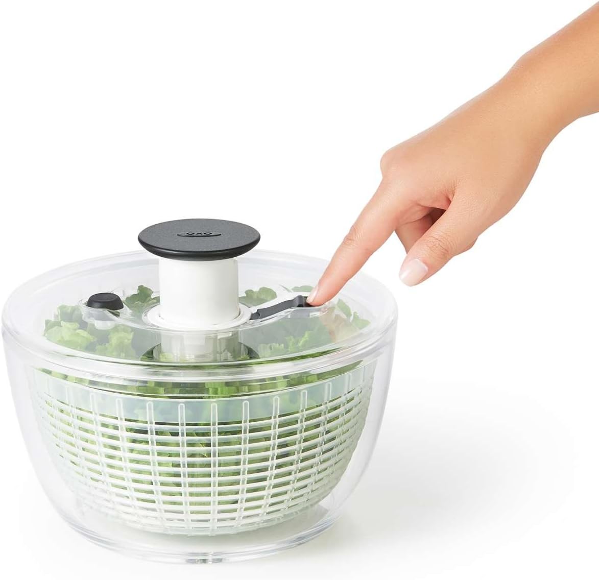 OXO Good Grips Little Herb and Salad Spinner, 20 cm / 2.7 Litre