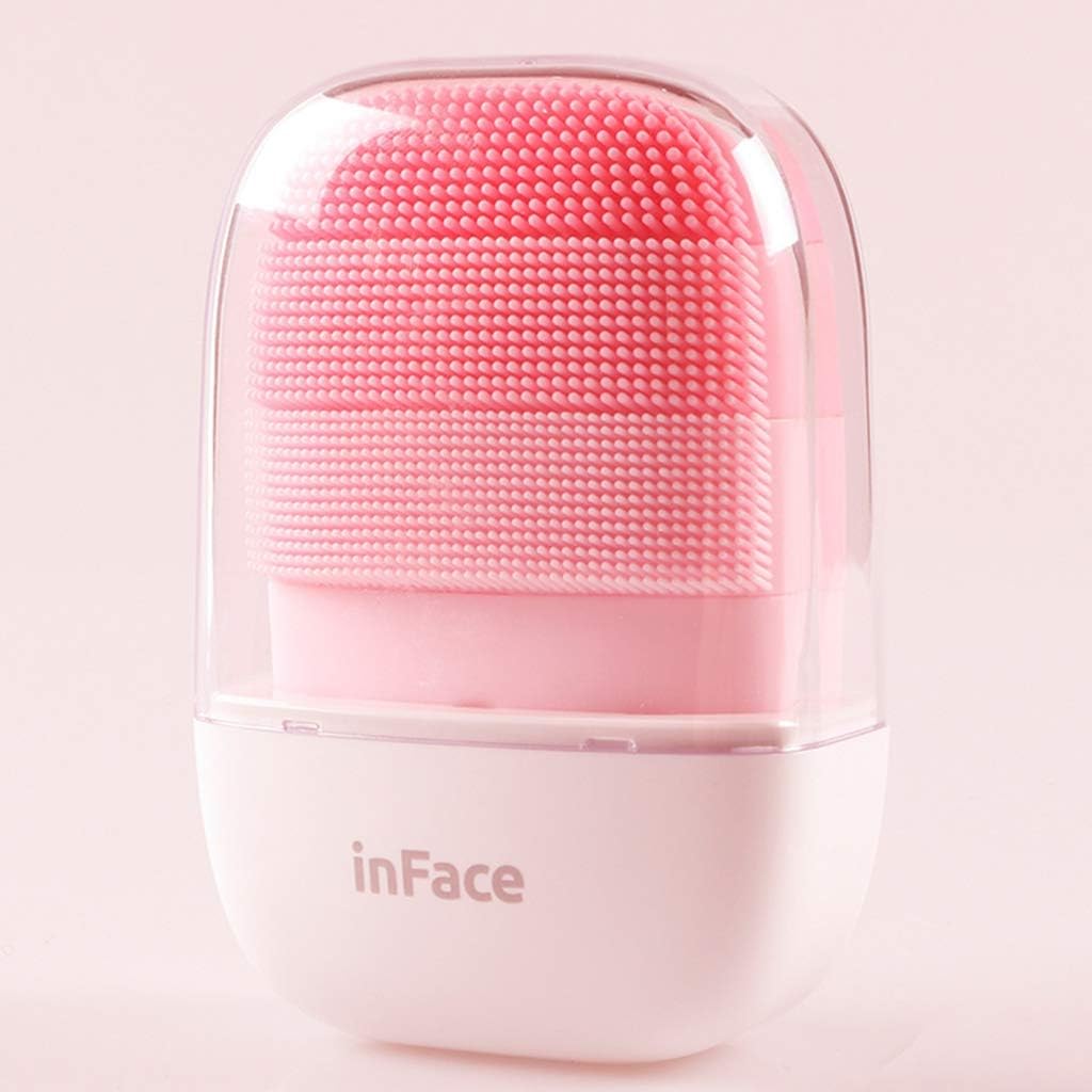 inFace Sonic Facial Cleansing Brush Massager Skin Care Rechargeable - Pink, 80 x 53 x 30.4mm