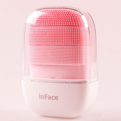 inFace Sonic Facial Cleansing Brush Massager Skin Care Rechargeable - Pink, 80 x 53 x 30.4mm