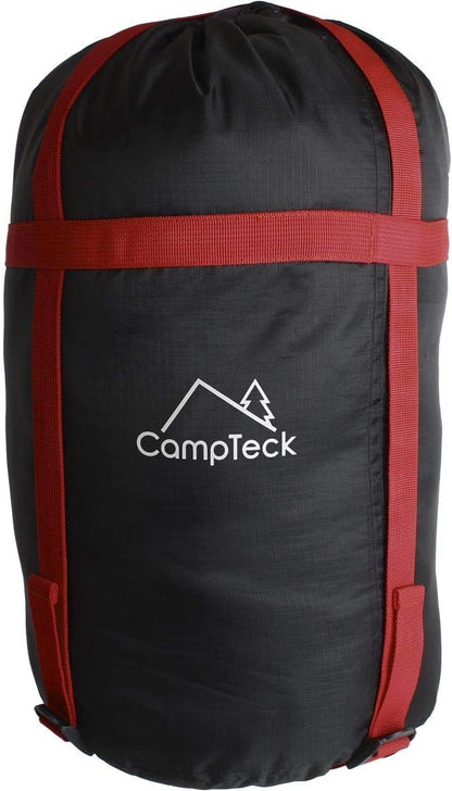 CampTeck U6954 - Lightweight Compression Bag Stuff Sack Water Resistant Compression Sack for Sleeping Bag, Clothes Storage, Travel, Camping, Outdoor - Black