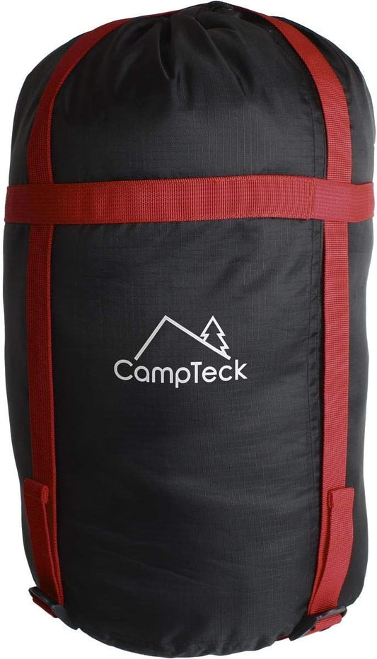 CampTeck U6954 - Lightweight Compression Bag Stuff Sack Water Resistant Compression Sack for Sleeping Bag, Clothes Storage, Travel, Camping, Outdoor - Black