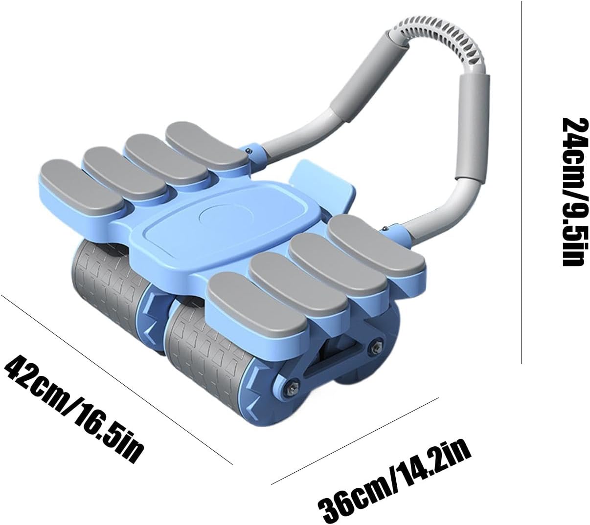 ABS Roller, Gym Equipment Ab Trainer with Elbow Support, Stable Addominal Exercise Wheel, Core Strength Workout Machine, Portable Fitness Gear for Home, Indoor Training