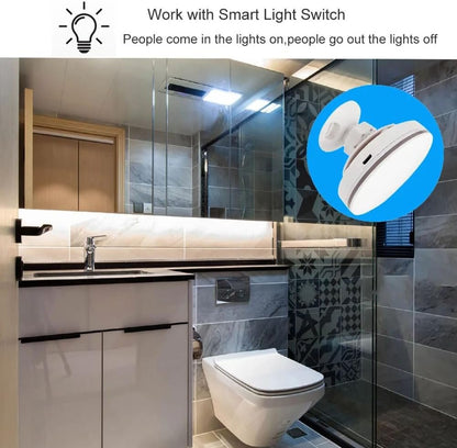 Lyntamy ZigBee 3.0 Human Presence Sensor 24G 5V MMwave Radar with Siren Alarm Motion Detection Smart Life Home Automation DIY Easy to Use