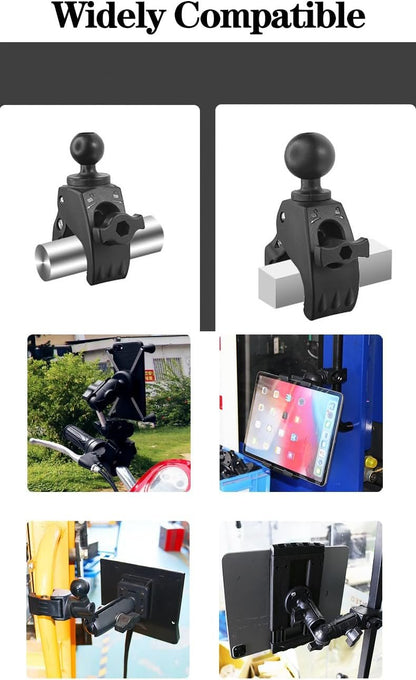Strg C Size 1.5"" Ball Mounts Ball Base with Big Clamp, Ball Mount Base Compatible with RAM and 1.5 Inch Ball Double Socket Arm Systems from Arkon, iBolt and Tackform Enterprise Series, Black