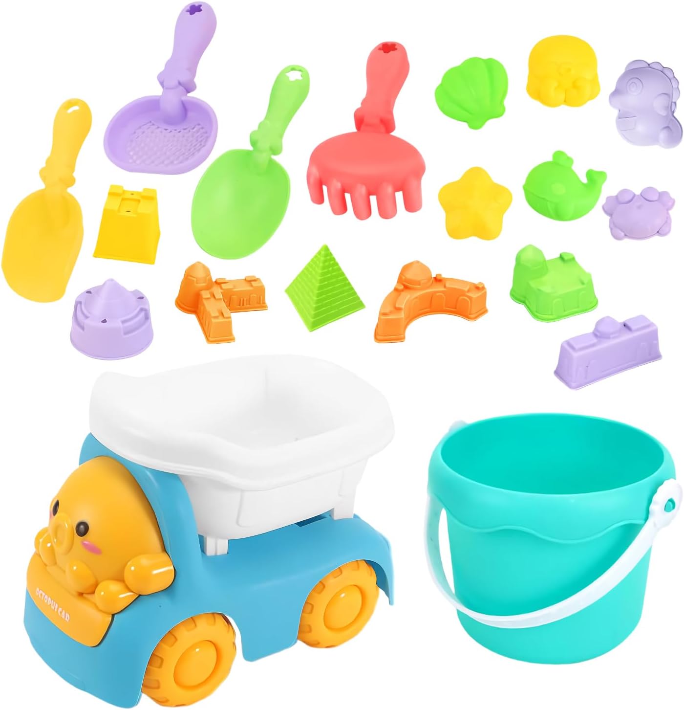 Beach Toys, Sand Set Kids, Summer Pool Entertainment Tools, Fun Outdoor Toddler Supplies, 9.06x4.33x7.48 Inches, Backyard Activities, Beach Trips, Water Play