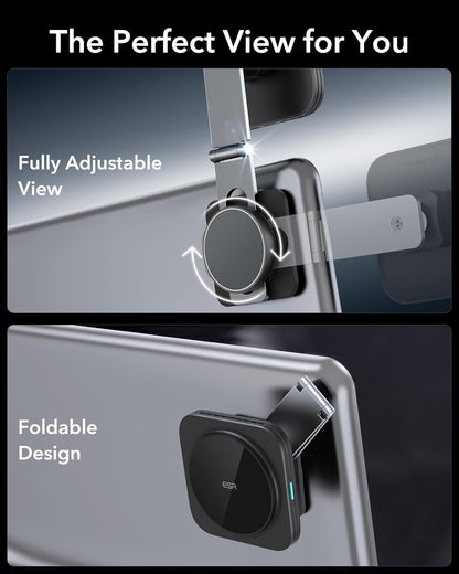 ESR for MagSafe Car Mount Charger, Foldable Dashboard Magnetic Wireless Car Charger for Tesla, for MagSafe Car Charger, Tesla Touchscreen Car Phone Holder for iPhone 16/15/14/13/12, S25,Strong Magnets