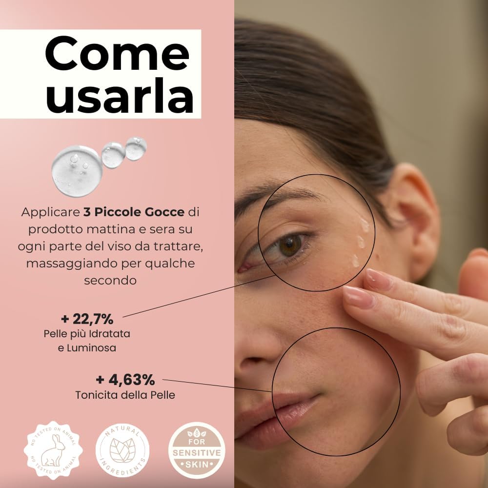 UGLY | Jaluronic Serum 30 ml - Face Serum with Hyaluronic Acid, Branched Amino Acids and Malic Acid Immediate Lifting Effect Moisturizing Serum Firming and Rebalancing for All Skin Types