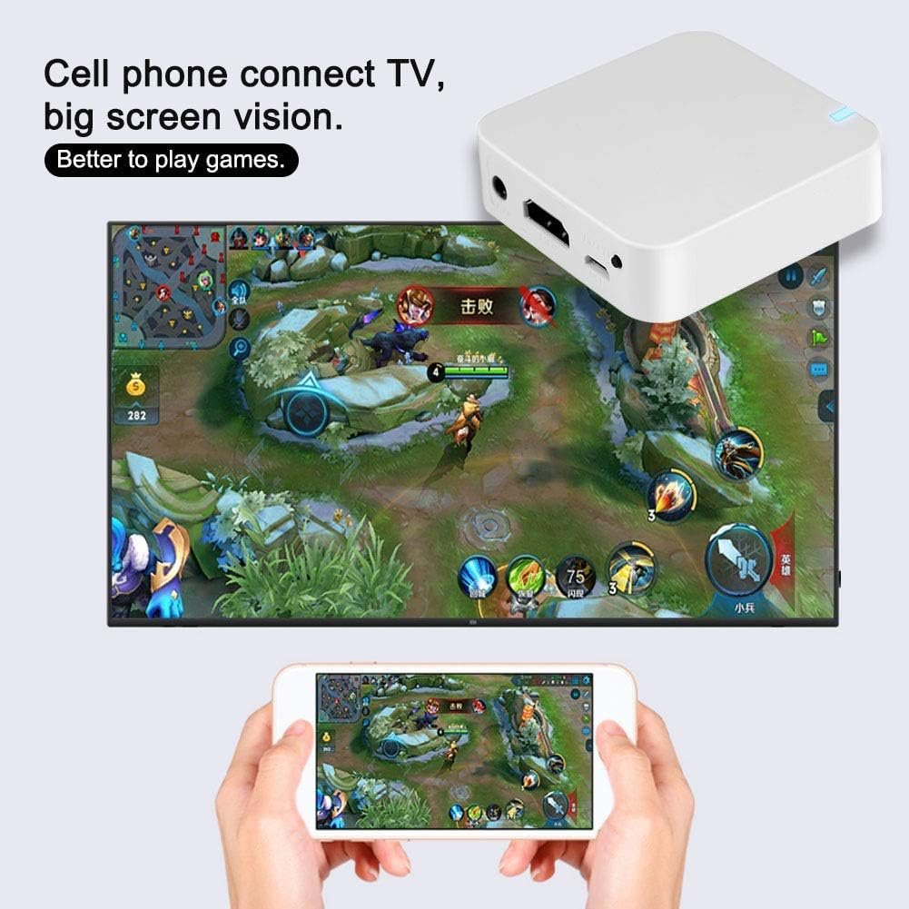 Smart AV+HDMI Adapter Car Display Box Phone to Car Screen Mirroring Miracast Airplay, Support iOS// 0S10/Android Projection Accessory