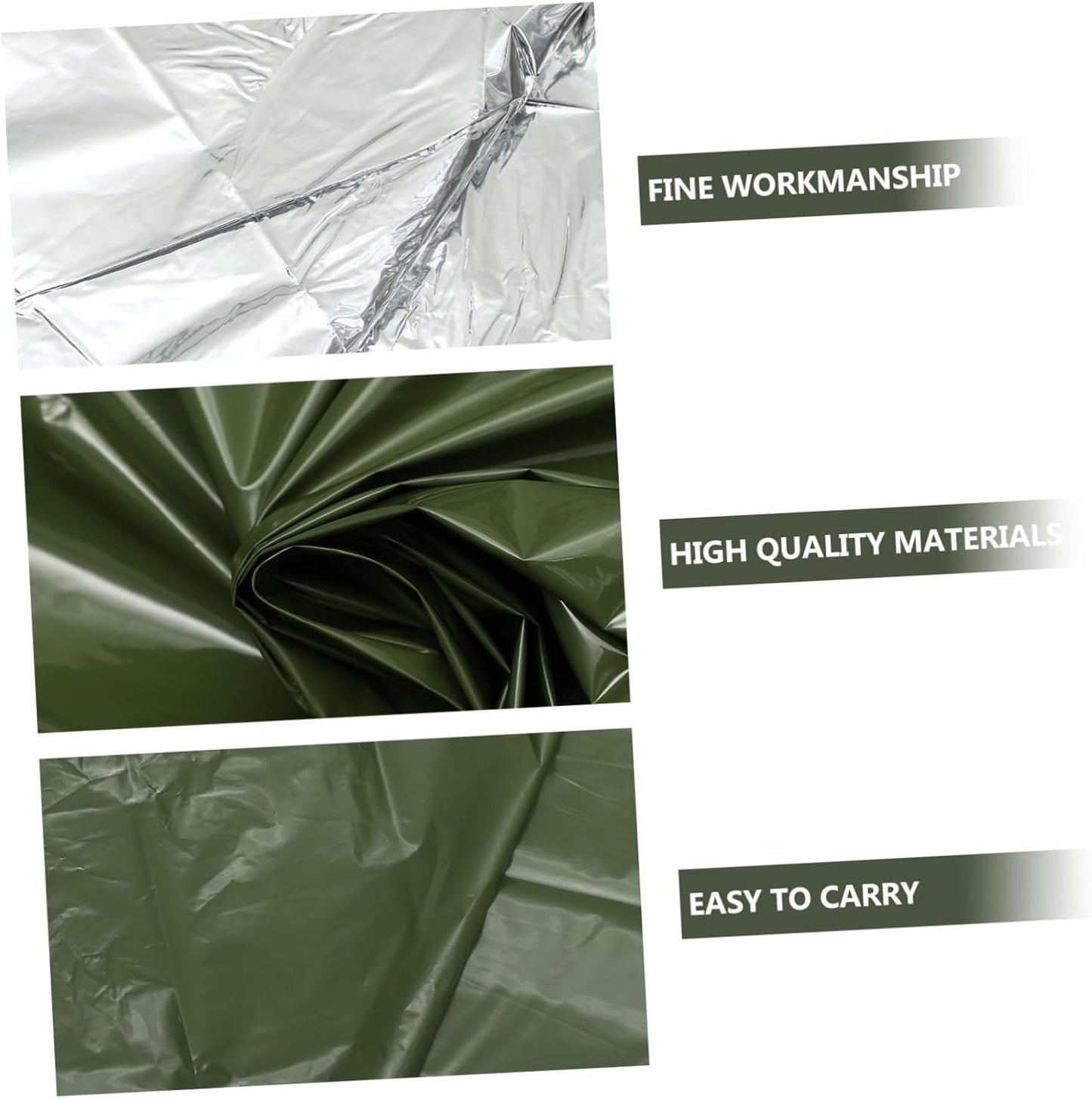 GANAZONO Emergency Thermal Sack Outdoor Survival Sleeping Pouch Tent Lightweight Insulated Pe Material for Camping Hiking and Winter Adventures