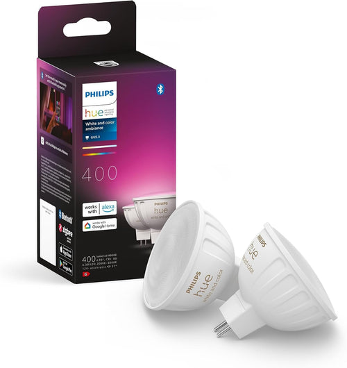 Philips Hue MR16/GU5.3 12V Color LED Spotlight (Pack of 2)