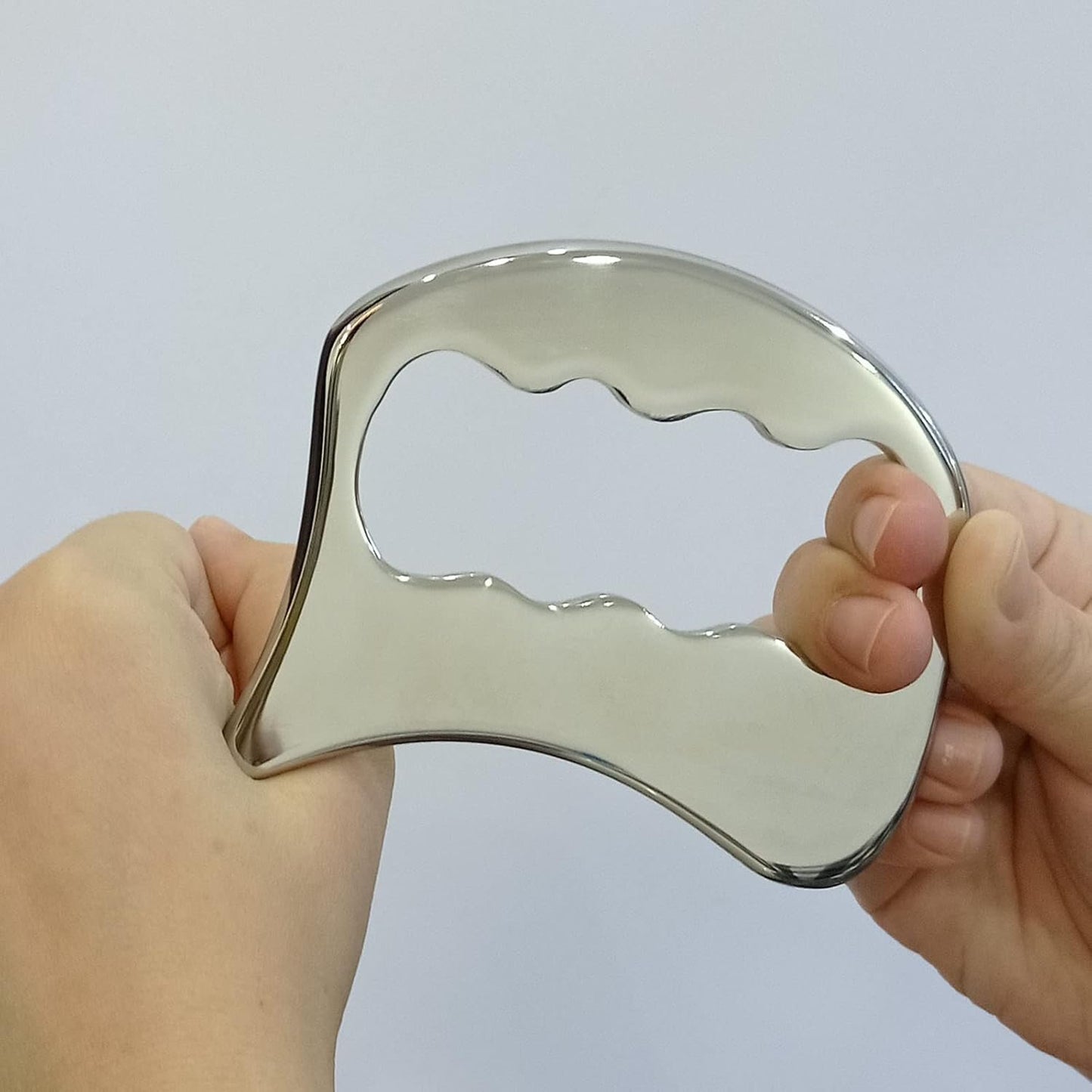 Medical Grade Stainless Steel Gua Sha Scraping Massage Tool -IASTM TOOL- Body Care Scraping Massage Tool - Relaxing Soft Tissue Tools - Reduce Neck,Back,Arm muscle Pain(Robulove-12)