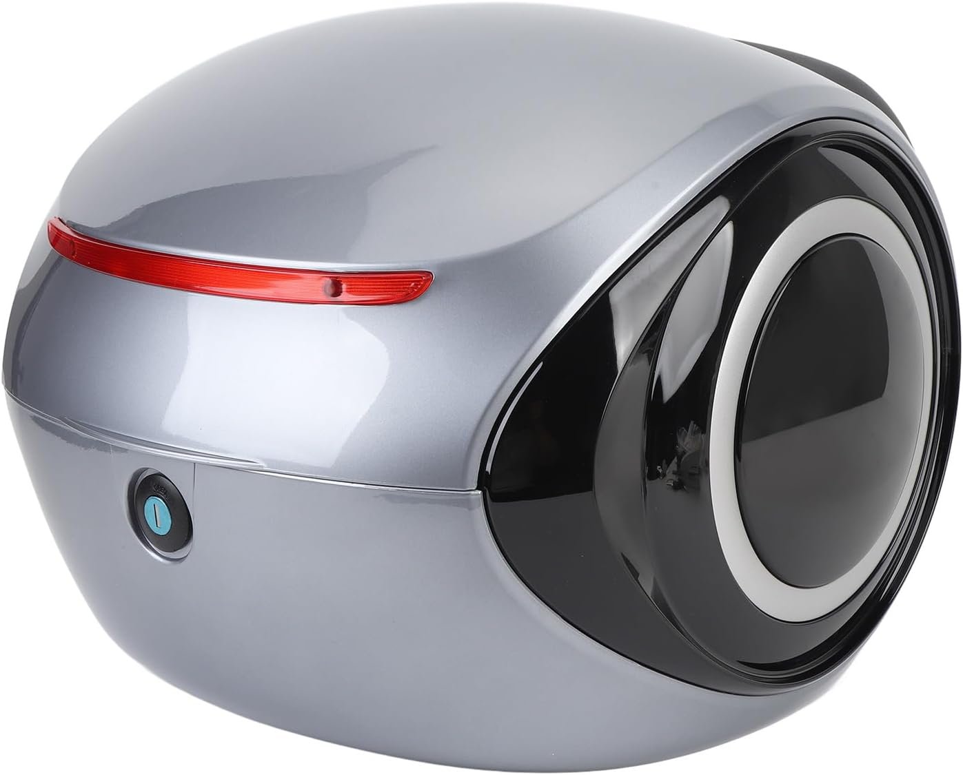 Bauletto per litri, bauletto per moto con serratura di sicurezza, cuscino posteriore, fodera rimovibile e lavabile, bauletto posteriore impermeabile per bici (GRAY)