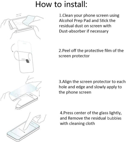 (3 Pack) Orzero Compatible for UMIDIGI G9 5G / G9A / G9C / G9T Tempered Glass Screen Protector, 2.5D Arc Edges 9 Hardness High Definition Bubble-Free