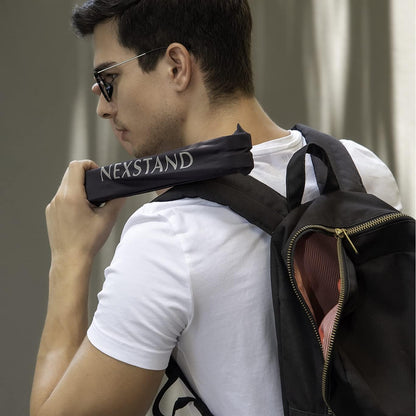 NEXSTAND K7 Lite // New Portable Laptop Stand // Foldable Desktop Notebook Holder Mount- Eye-Level Ergonomic Height Design // Laptop Riser for Notebook, Laptop, iPad and Tablet