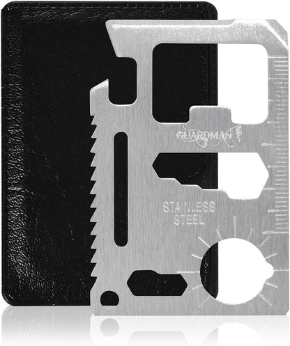 11 in 1 Multi Tool Card Survival Credit Card Tool Fits Perfect in Your Wallet with Knife Blade By Atziloose