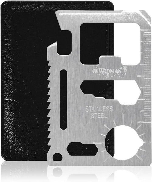 11 in 1 Multi Tool Card Survival Credit Card Tool Fits Perfect in Your Wallet with Knife Blade By Atziloose