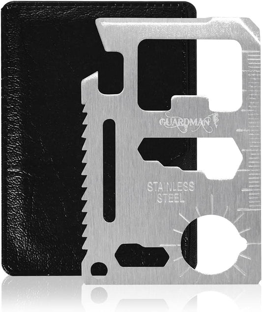 11 in 1 Multi Tool Card Survival Credit Card Tool Fits Perfect in Your Wallet with Knife Blade By Atziloose