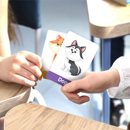 QUOKKA ABC Learning Flash Cards for Toddlers 2-4 Years Old - 60 Flashcards Toy for Kids Ages 1-3-5 by Quokka - Alphabet Numbers Colors Letters Animals Learn Activities - First Words Educational Game