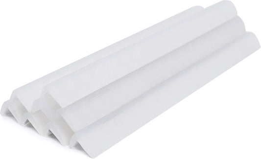 Corner Protectors and Edge Guards Baby Proof Corner Covers and Bumpers Cushion Food Grade Silicone Non-Choking Risk Chewing Safe with Strong Stickiness (Semi-Transparent) (Edge Bumpers 8 Pack)