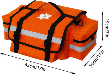 Portable Survival Bag,Oxford Cloth Large Capacity Car-Mounted Outdoor Bag - Convenient Shoulder Bag with Double-Ended Zipper Reflective Strip, Outdoor Accessories Buogint