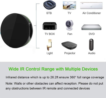 Smart IR Remote Control Hub WiFi Infrared Universal Remote Control IR Blaster Smart Home Automation Compatible with Alexa Google Home