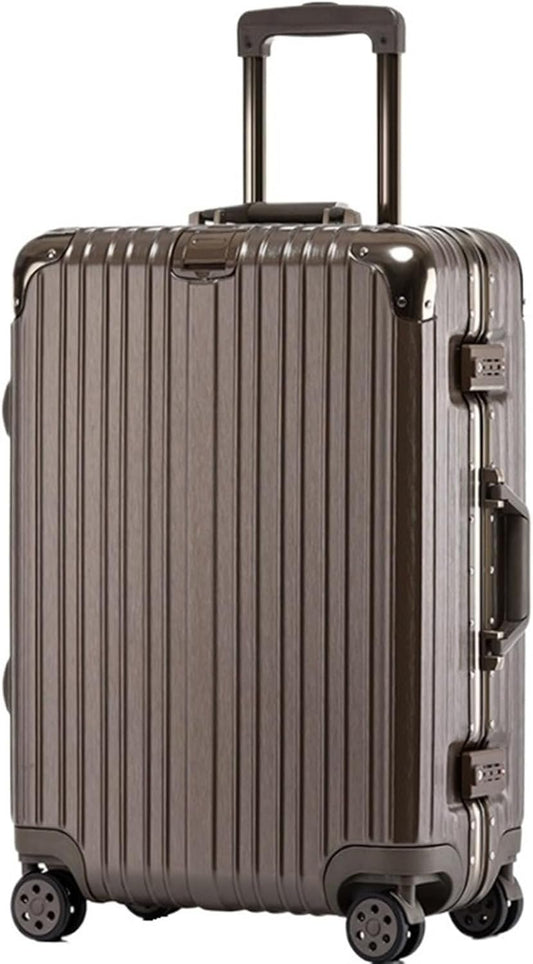Carry On Luggages Suitcase Suitcases with Wheels Large Capacity Hard Edge Luggage Security Combination Lock Luggage Suitcases (Color : F, Size : 26in)