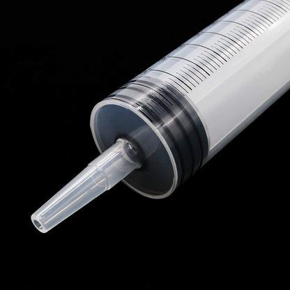 DFYOUHOME Large Plastic Syringe with Tube 60ml & 20ml with 13inch Tubing for Scientific Labs, Measuring, Watering, Refilling, Filtration, Feeding Pets, Oil or Glue Applicator, 4pcs