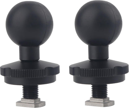 Rigdance 1" Track Ball with T-Bolt for RAM B Size Double Socket Arm, Track Mount for Kayak/Truck/Motorcycles, Compatible with RAM Tough-Track(2PCS)