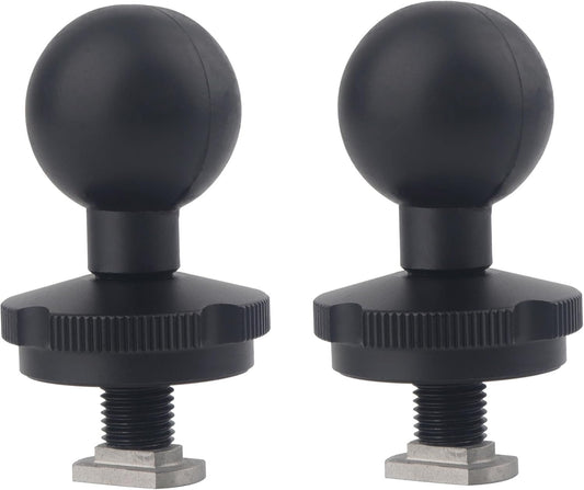 Rigdance 1" Track Ball with T-Bolt for RAM B Size Double Socket Arm, Track Mount for Kayak/Truck/Motorcycles, Compatible with RAM Tough-Track(2PCS)