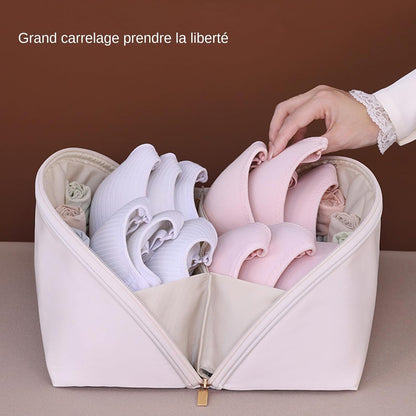 Underwear Organizer Bag, Portable Packing Cube, Multifunctional Clothes Storage Case for Bras, Underwear, Socks, Travel and Home Organization, Luggage, 5.12 x 9.84 x 5.12 in