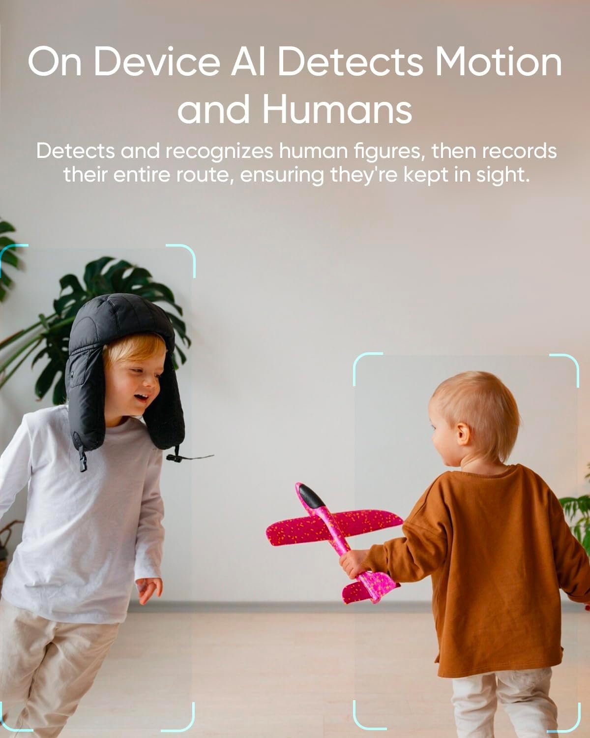 eufy Security Indoor Cam C220, Home Security Camera, 2K Resolution with 360° Pan and Tilt, Plug-in Security Indoor Camera, Only Supports 2.4GHz Wi-Fi, Human/Motion Al, Night Vision, HB3 Compatible