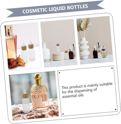 Roll over image to zoom in       3+ Vaguelly 12Pcs Dropper Makeup Bottles Essential Oil Dispenser Container with Airtight Seal for Perfumes Aromatherapy and DIY Liquid Samples Travel Friendly