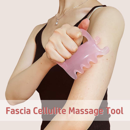 BIG SIZE Fascia Cellulite Massage Tool, Trigger Points Myofascial Release Tool for Neck, Shoulder, Back, Resin Body Massager Tension Relief Back (Pink)