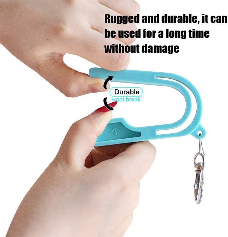 The Car Seat Key Car Seat Safety Buckle Key Chain Anti Escape Child Safety Belt Keychain Easy Buckle Release Tool (2pcs, Light Blue)
