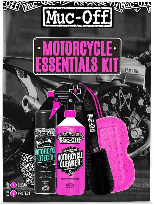 Muc-Off Motorcycle Essentials Cleaning Care Kit